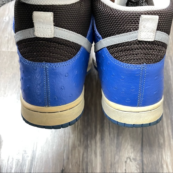 Nike Dunk High Premium White Silver Blue Varsity Authentic 316424-101 Men 9 Rare main image 6